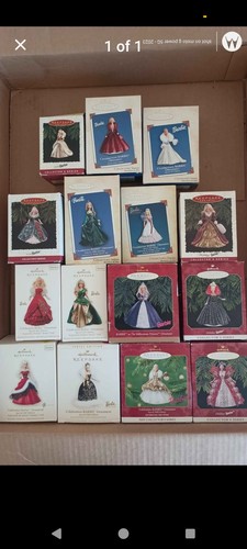 Hallmark Keepsake Barbie Christmas Holiday Ornament Lot of 12, Multicolor