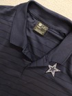 Dallas Cowboys Nike Drifit On Field Polo Shirt Large Mens Blue NFL Football
