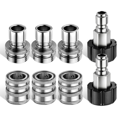 #ad #ad Pressure Washer Hose Adapter M22 14mm to 3 8 Quick Connect 5000 PSI Stainl... $37.87