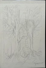 Original Cover Sketch Preliminary Art Tree Background King Conan Michael Kaluta | eBay US (Buy It Now)
