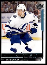 2018-19 Upper Deck Young Guns Erik Cernak Rookie Tampa Bay Lightning #455