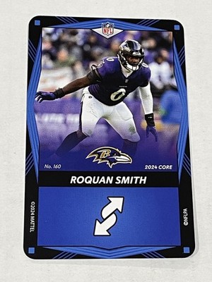 2024 UNO Elite Football Blue #160 - Roquan Smith - Baltimore Ravens