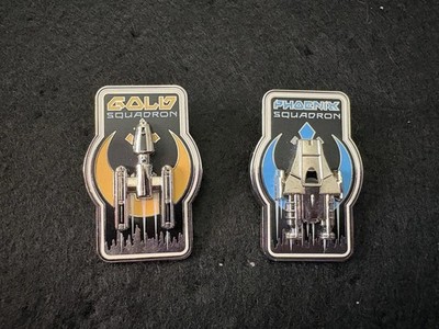 Star Wars Galaxy's Edge Resistance Ship Mystery Pin Set Phoenix & Gold Squadron