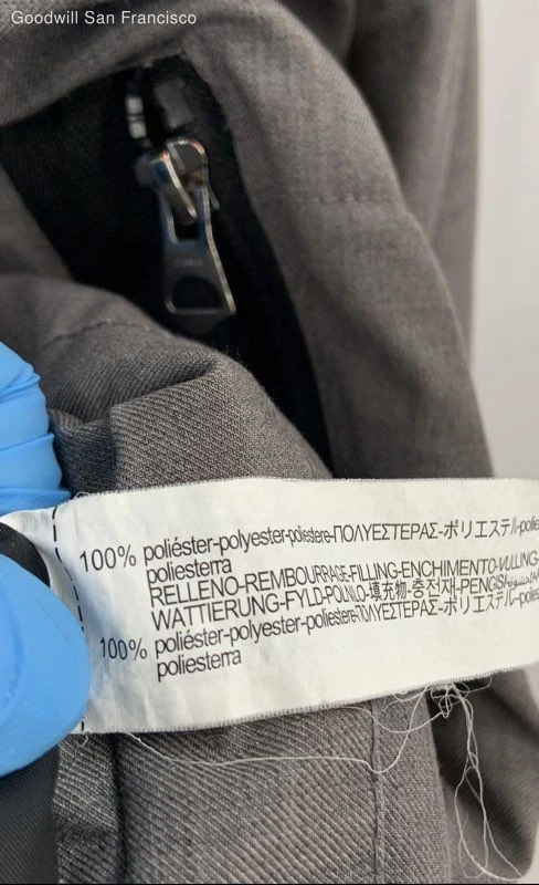 ZARA Men's Quilted Jacket Size L Gray - Image 4 of 4