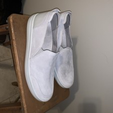 Vionic Penelope Slip-On Sneakers Women's Size 9/41 Gray Leather Shoes EUC