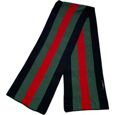 Gucci Sciarpa Uomo a Righe Web Nera