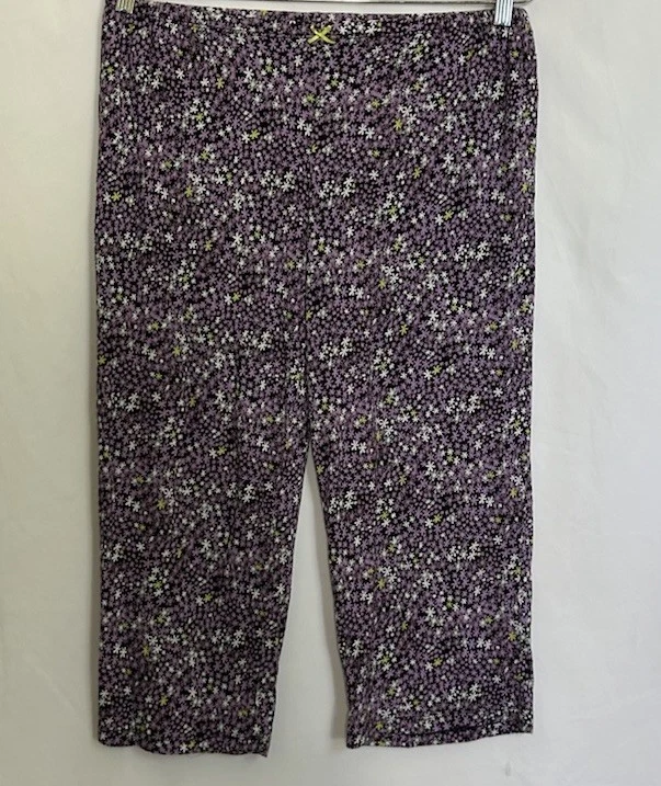 Pantalones de pijama florales para mujer Simply Vera Wang talla mediana Foto 2 de 4