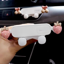 Strawberry Car Cradle Phone Holder Strawberry Stuff Decor Air Vent Holder