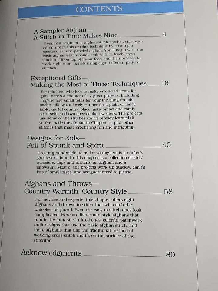 AFGHAN-STITCH CROCHET Better Homes And Gardens 1989 Vintage Patterns And Ideas - Image 3 of 4