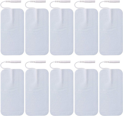 10 Pieces Large Electrode Pads - Premium Reusable TENS Unit Pads with Standard 2