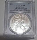 2011 silver eagle anniversary set ms68