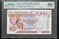 Banknote Money Note Northern Ireland 100 Pounds 2005 PMG 66 EPQ 