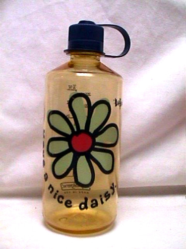 super rare vtg 2000s y2k LIFE IS GOOD - HAVE A NICE DAISY hippie summer BOTTLE