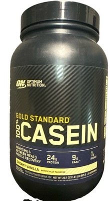  Optimum Nutrition 100% Gold Standard Casein Protein Creamy Vanilla 1.81 Lbs