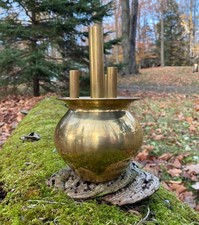 BRASS VESSEL CLOUDBUSTER - HIGH POWERED ORGONITE W/ 24 K GOLD (tariffs covered)