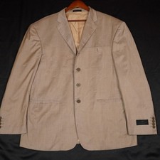 Giorgio Armani Le Collezioni Blazer Mens 46R Tan Sport Coat Wool Blend Italy