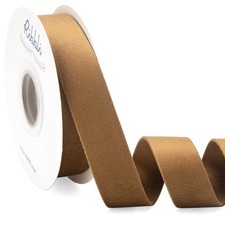 Brown Velvet Ribbon Double Faced 1 Inch 10-Yard Spool Khaki Velvet Ribbon Use...