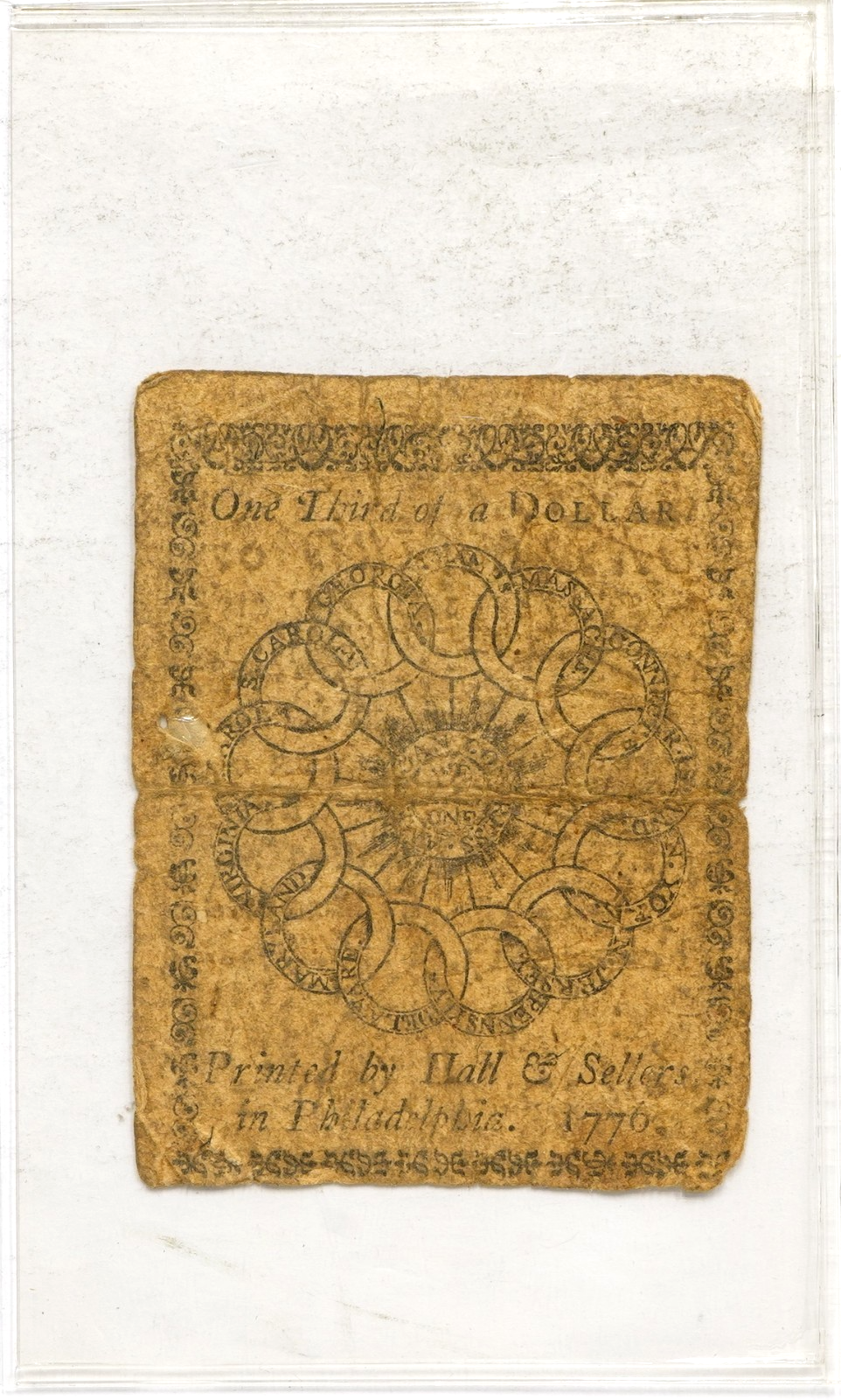 February 17th 1776 1/3rd Dollar 