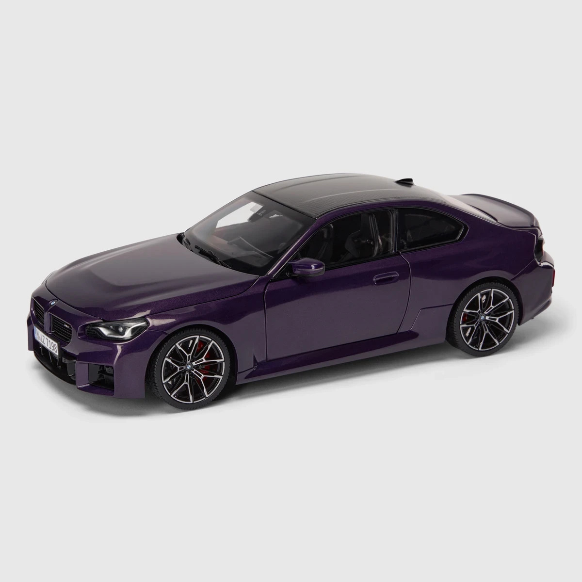 NEW MINICHAMPS MINIATURE BMW M2 COUPE G87 TWILIGHT PURPLE 1:18