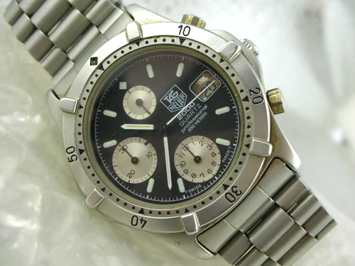 TAG HEUER 2000 classic, CHRONOGRAPH 1/10 BLACK