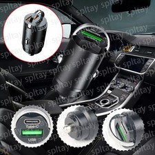 Mini Auto Ladegerät USB-C USB A 100Watt Zigarettenanzünder 2in1 Ladeadapter KFZ⭐