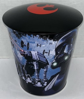Star Wars ROGUE ONE Exclusive LE Movie Pop Corn Tin Bucket Basket With Lid NEW