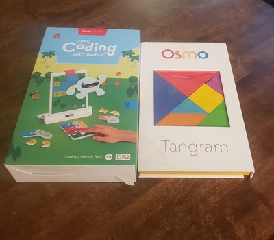 (2) Osmo Game Coding With Awbie & Tangram (Base Not Included)