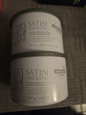 2 Satin Smooth Ultra Sensitive Zinc Oxide Wax Fine - Medium Hair 14 oz N2 