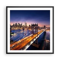 Wandbilder 60X60Cm Poster Usa Amerika New York Manhattan Bilder Wanddeko