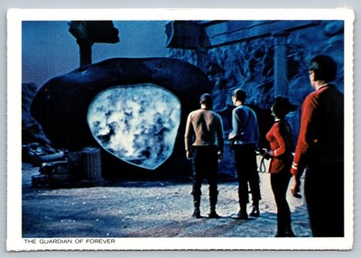 Star Trek Kirk Guardian of Forever 1977 Postcard City On The Edge Of Forever