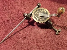 # 5 ) VINTAGE HAND CRANK WEAVING BOBBIN WINDER MATTSON MORA SWEDEN SWEDISH