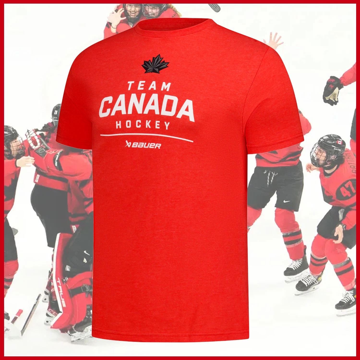 Hockey Canada Unisex 2026 Winter Olympics Stacked T-Shirt