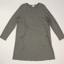 Pure J Jill Women's Dress Size LT Large Tall Gray Pockets Lagenlook KDR075253