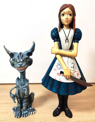 Figurines Alice & Chat du Cheshire - American McGee's Alice - EA (2000)