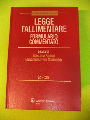 Book libro+CD ROM LEGGE FALLIMENTARE FORMULARIO COMMENTATO Fabiani IPSOA (L11)