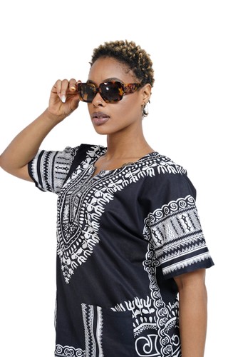 Dupsie's African Print Unisex Dashiki Shirt Suitable for Festivals, Concerts, Cr - Picture 10 of 32