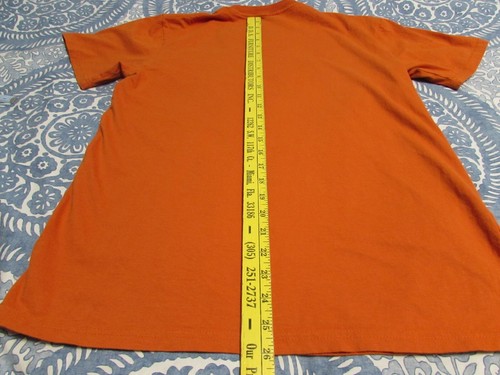 Vintage Lacoste T-Shirt Herren orange bestickt Spruch Big Croc Karo Maße! - Bild 12 von 13