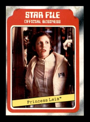 1980 Topps Star Wars Empire Strikes Back #3 Princess Leia Star File EX-MINT
