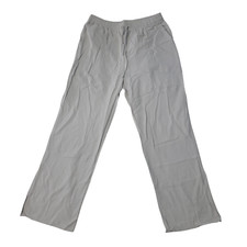 Womens High Waist Drawstring Straight Leg Lounge Trousers Size L FREE SHIPPING