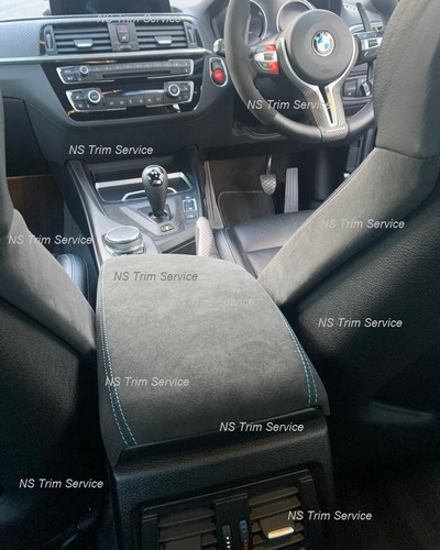 BMW 1 2 F22 F21 F20 F87 M2 ALCANTARA DASH AIR VENT TRIM & IDRIVE TRIM SET KIT - Picture 20 of 24