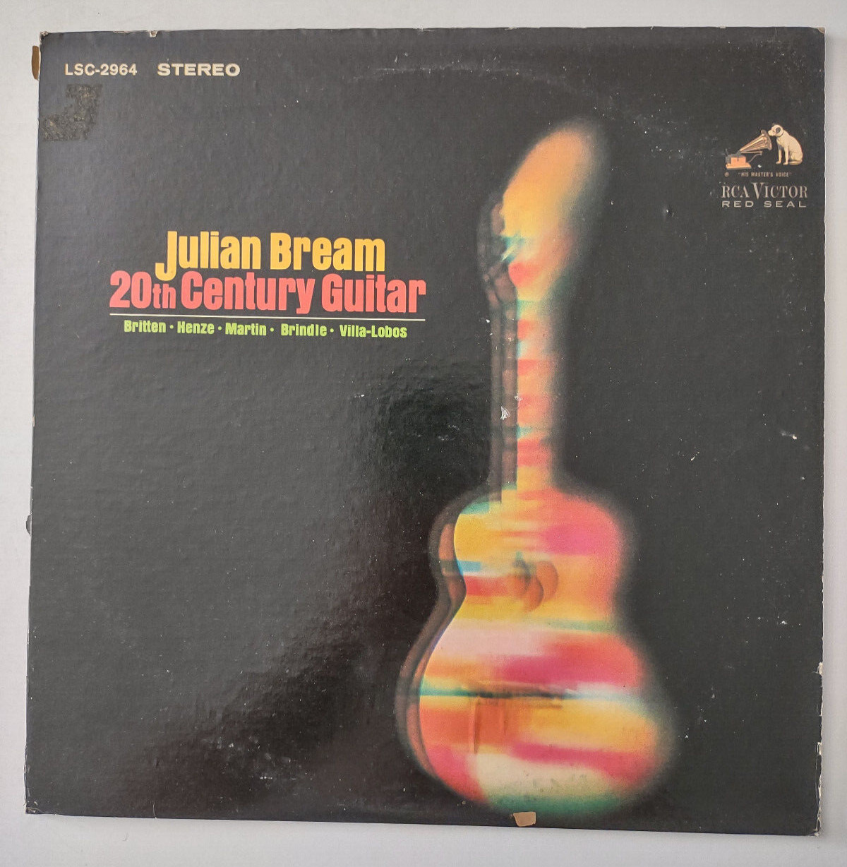 Julian Bream 20th Century Guitar vinyl record RCA Victor Tested Works LSC-2964