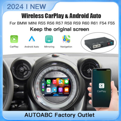 Wireless CarPlay Android Auto for BMW Mini CIC/NBT R55 R56 R57 R58 R59 R60 R61