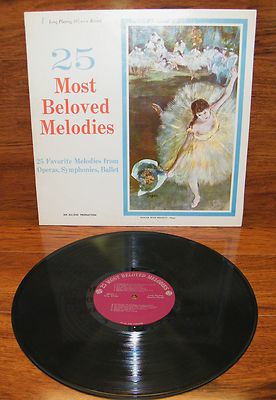 25 Most Beloved Melodies 33 1/3 RPM Record  ''Sleeping Beauty Waltz Peter T.'' 