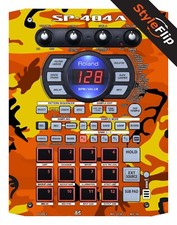 Roland SP-404 A Skins  Orange Camo  Protective Decal  StyleFlip Skins
