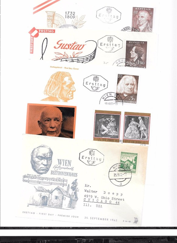 AUSTRIA-Topicals & Music,(39 covers/cards)