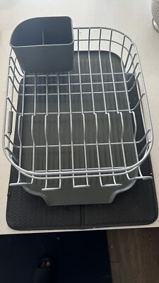 KitchenAid KE896BXCGA Expandable Dish-Drying Rack - Charcoal Gray