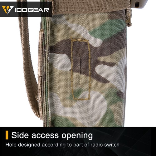 Pochette Radio Tactique IDOGEAR Camouflage MOLLE - Pour Talkie-walkie
