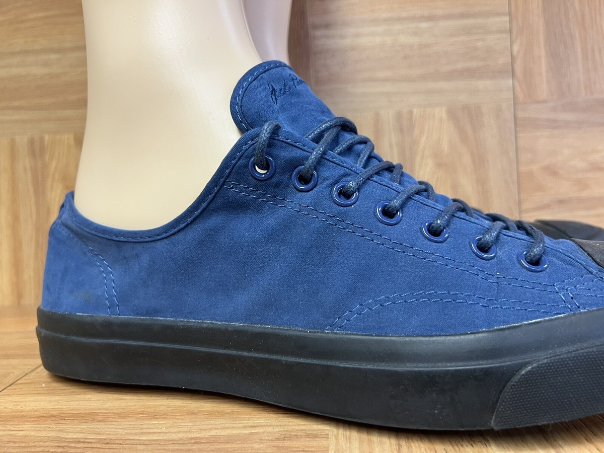 RARE🔥 Converse Jack Purcell Navy Blue Black Sole Sneakers