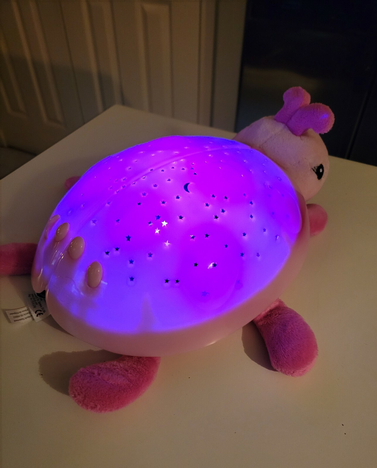 Cloud B Twilight Pink Ladybug Plush Nightlight Projector Child Night