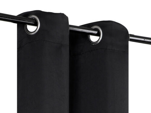 1 SET INSULATE THERMAL SHORT PANELS WINDOW CURTAIN BLACKOUT 100% PRIVACY 35" L - Picture 4 of 79